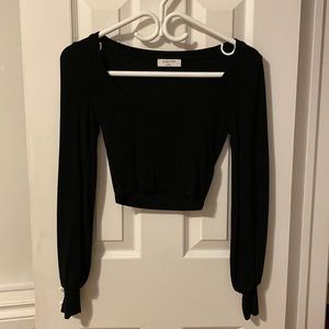 Babaton Black Long Sleeve Top XS